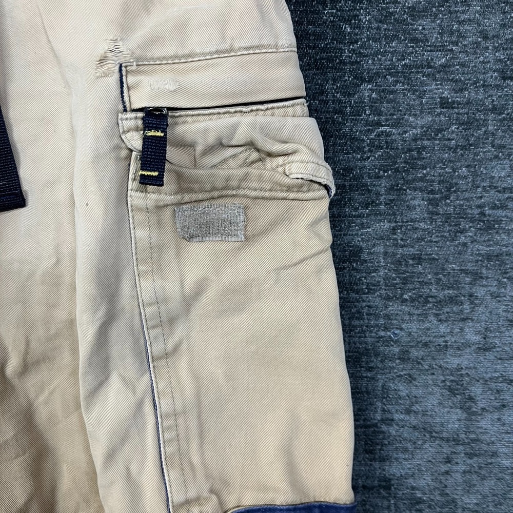 Vintage Club R Jeans USA Cargo Shorts Men's Tan Beige Belted Utility Y2K - 36 - Picture 7 of 16